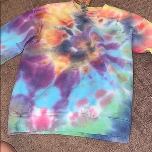 tye dye crew neck
